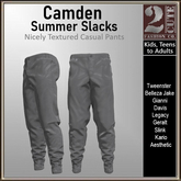 Camden Summer Slacks [2cute] Gray