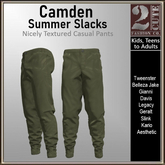Camden Summer Slacks [2cute] Khaki Green