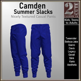 Camden Summer Slacks [2cute] Lapis Blue