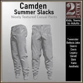 Camden Summer Slacks [2cute] Off White