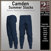 Camden Summer Slacks [2cute] San Juan Blue