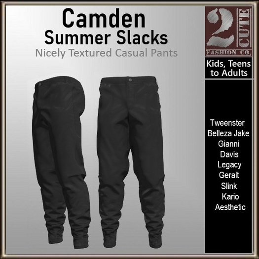 Camden Summer Slacks [2cute] Tundora