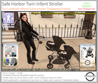 ! Whippersnappers ! - Safe Harbor Twin Infant Stroller 