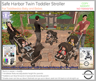 ! Whippersnappers ! - Safe Harbor Twin Toddler Stroller 