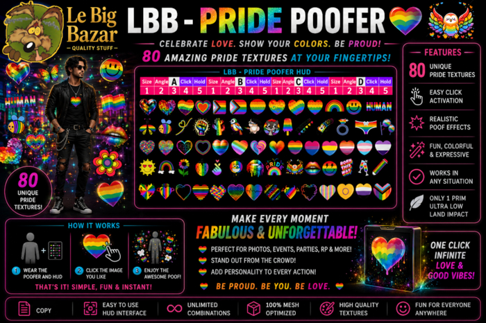 LBB - Pride Poofer with MEGA HUD