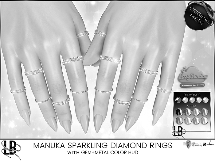 LB - Manuka Diamond Multi Rings *DEMO*