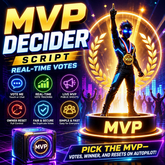 MVP Decider Script: Real-Time Votes | FULL PERM SCRIPT! | Pick the MVP—votes, winner, and resets on autopilot.