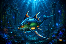 Abyssal Glowfish – Bioluminescent Deep Sea Creature