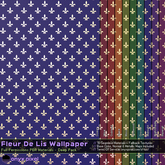 onyx.pixel - Materials - Wallpaper - Fleur De Lis - Deep Tones