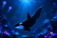Orca of the Deep – Majestic Killer Whale Sculpture
