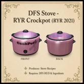 DFS Stove - RYR Crockpot (RYR 2021) - ACTUAL ITEM