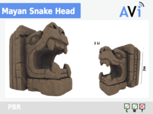 *AVI* Mayan Snake head