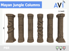 *AVI* Mayan Jungle Columns