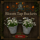 *JS* Creations Bloom Tap Buckets White