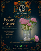 *Js* Creations Peony Grace Vase