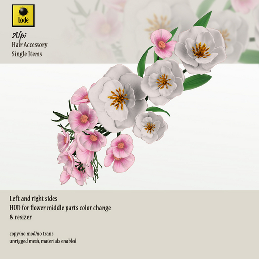 *LODE* Hair Accessory - Alpi [Light]