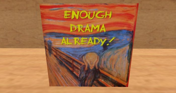 card: enough drama already!
