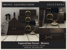 KraftWork Equestrian Decor Brown (Add Me)