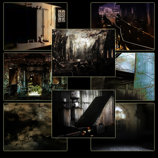 8 gothic industrial neko grunge backgrounds