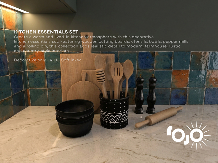 Rojo . Kitchen Essentials Set 4 LI 