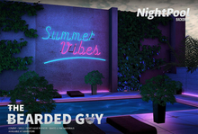 Night Pool Backdrop - The Bearded Guy 