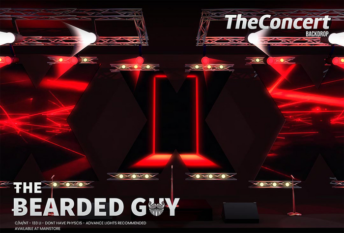 The Concert Backdrop - The Bearded Guy 