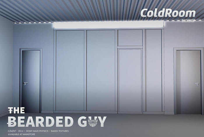 Cold Room Backdrop - The Bearded Guy