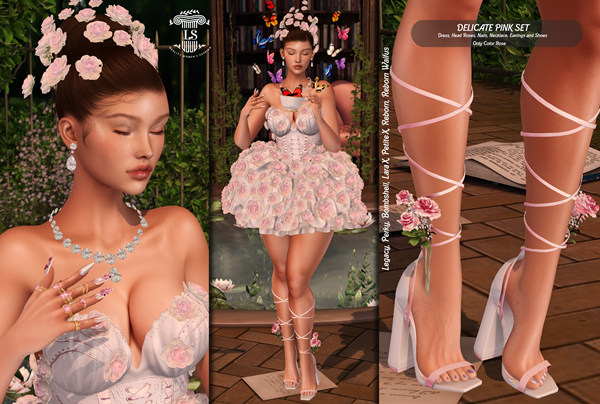 [LS] DELICATE ROSE SET