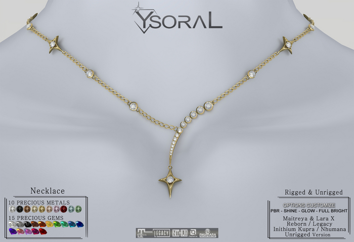~~ YsoraL ~~ .: Necklace Shooting Star :.(Rigged & Unrigged) 