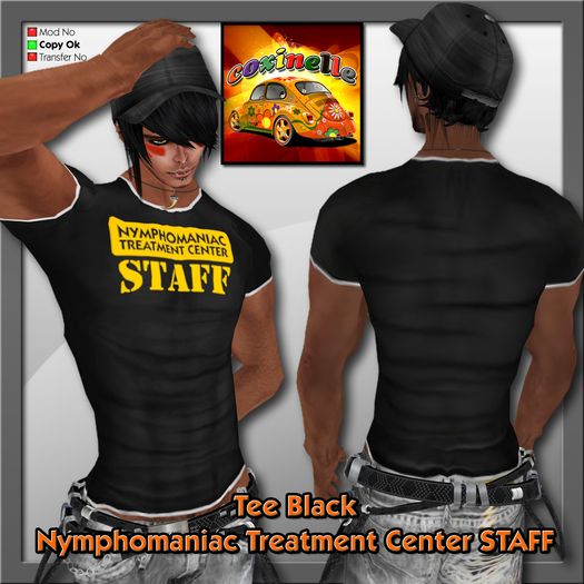 Coxi - T-shirt Black Nymphomaniac center