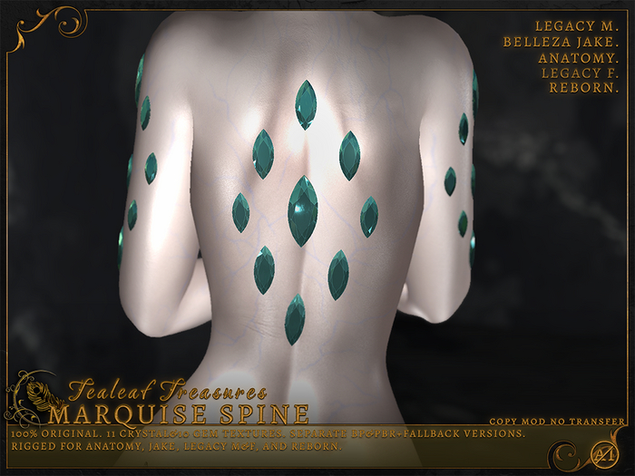 Tealeaf Treasures - Marquise Spine