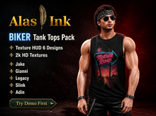ALAS INK - BIKER - Men's Tank Tops Pack