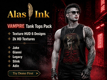 ALAS INK - VAMPIRE - Men's Tank Tops Pack