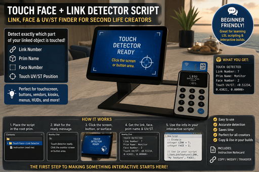 Touch Face + Link Detector Script