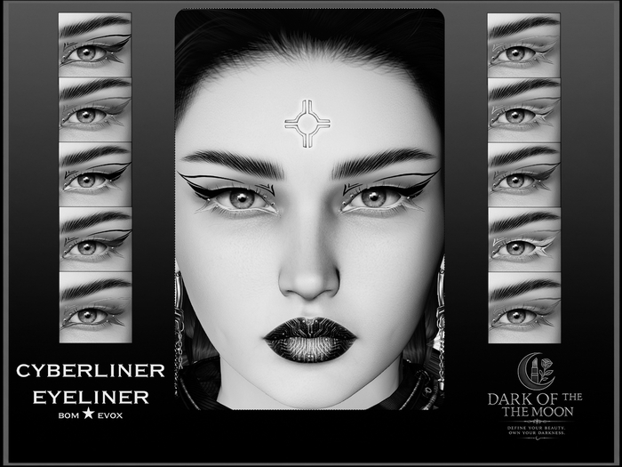 D&M  Face Addon BOM - Cyberliner Eyeliners Demo Evox