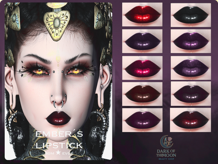 D&M  Lipstick BOM - Embers Night Lips Evox