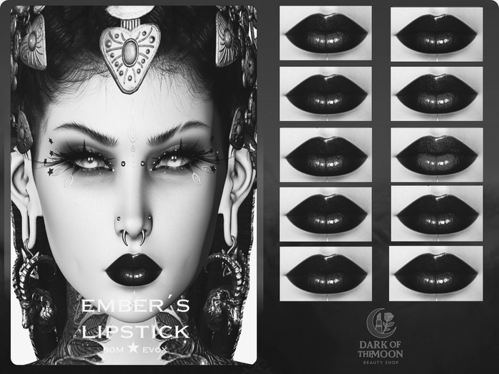 D&M  Lipstick BOM - Embers Night Lips Demo Evox
