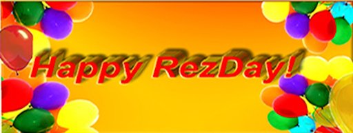 Happy Rez Day Banner - Yellow Background
