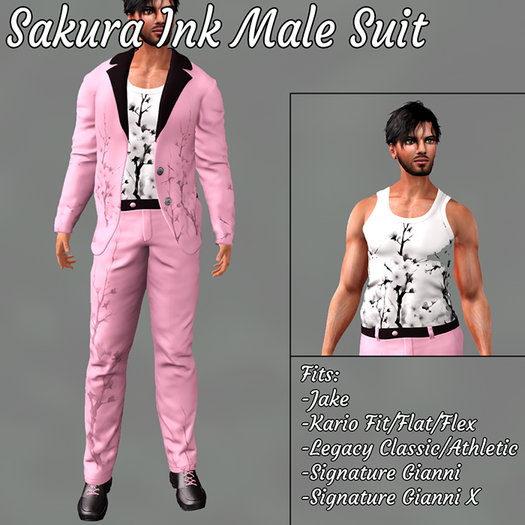 Sakura Ink Male suit