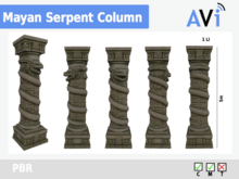 *AVI* Mayan Serpent Column