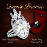 Exquisite Queen's Promise Bride's Ring Platinum