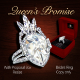 Exquisite Queen's Promise Bride's Ring Platinum COPY