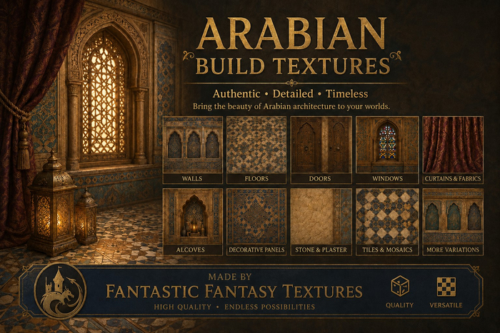 Second Life Marketplace - ~FFT~ Fantasy Arabian Build Texture Pack (30)