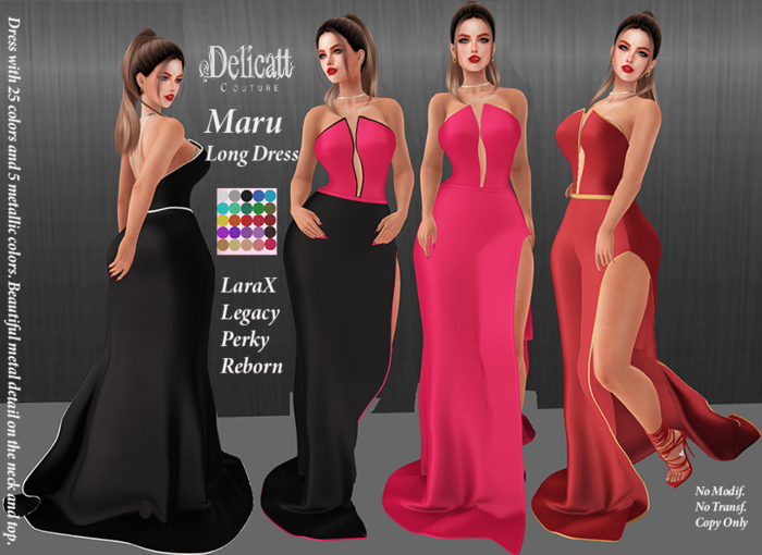 Delicatt Couture - Maru Long Dress - June 12♥2026♥