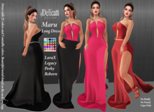 ♥SPECIAL♥PRICE♥72HOURS♥Delicatt Couture - Maru Long Dress - June 12♥2026♥