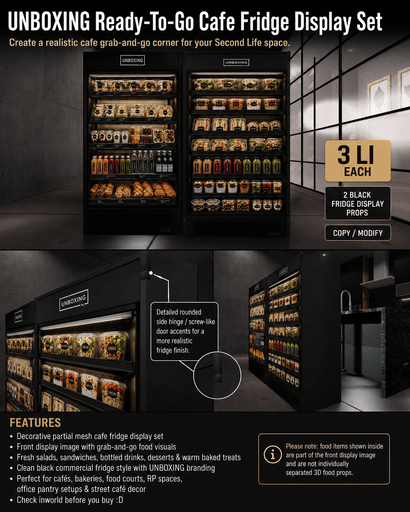 Ready-To-Go Cafe Fridge Display Set