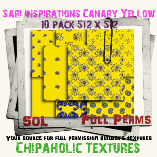 \\CHIPAHOLIC// Sari Inspirations Canary Yellow
