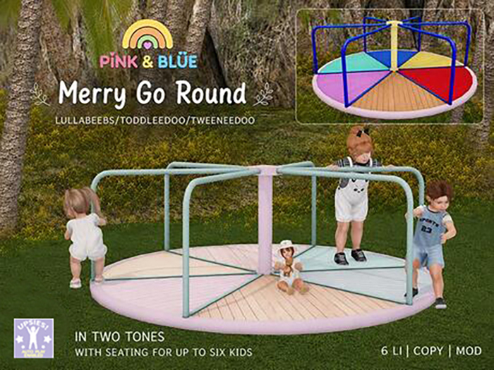 Second Life Marketplace - {Pink & Blue}Merry Go Round /lullabeebs ...