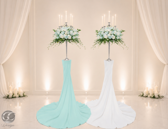 *CC* Wedding Pillar With Candle Paleturquoise