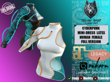 SW - Cyberpunk Mini-dress Latex Net Female Human(Box)